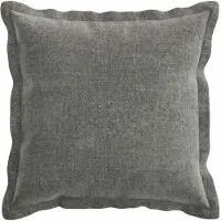 vidaXL Kussensloop 6 st HOUTEN Donkergrijs 40 x 40 cm Chenille Stof