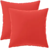 vidaXL Kussensloop 2 st HEERLEN Rood 35 x 35 cm Polyester