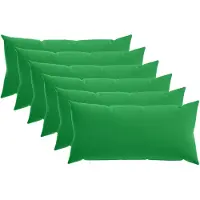 vidaXL Kussensloop 6 st HEERLEN Groen 40 x 80 cm Polyester