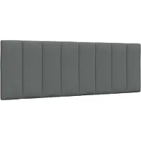 vidaXL Hoofdbordkussen "Hanko" 140 cm stof donkergrijs