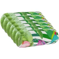 vidaXL Kussensloop 6 st HEERLEN Zwart Ø 15 x 40 cm Polyester
