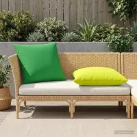 vidaXL Kussensloop 6 st HEERLEN Groen 65 x 65 cm Polyester