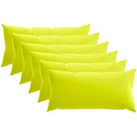 vidaXL Kussensloop 6 st HEERLEN Heldere Groen. 40 x 70 cm Polyester