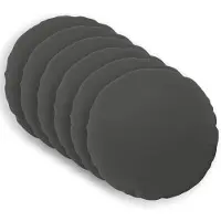 vidaXL Kussensloop 6 st HEERLEN Antraciet Ø 50 cm Polyester