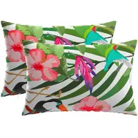 vidaXL Kussensloop 2 st HEERLEN Zwart 50 x 80 cm Polyester