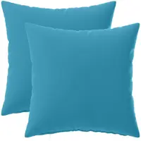 vidaXL Kussensloop 2 st HEERLEN Lichtblauw 35 x 35 cm Polyester
