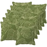 vidaXL Kussensloop 12 st HOUTEN Blad Design 50 x 50 cm Polyester