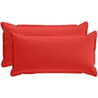 vidaXL Kussensloop 2 st HOUTEN Rood 40 x 80 cm Polyester