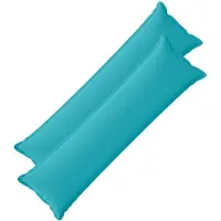 vidaXL Kussensloop 2 st HOUTEN Turquoise 40 x 145 cm Polyester