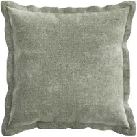 vidaXL Kussensloop 2 st HOUTEN Groen 50 x 50 cm Chenille Stof