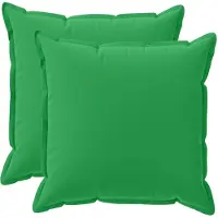 vidaXL Kussensloop 2 st HOUTEN Groen 60 x 60 cm Polyester
