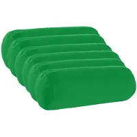 vidaXL Kussensloop 6 st HEERLEN Groen Ø 15 x 40 cm Polyester