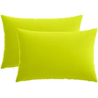 vidaXL Kussensloop 2 st HEERLEN Heldere Groen. 30 x 50 cm Polyester