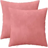 vidaXL Kussensloop 2 pcs HEERLEN Roze 35 x 35 cm Fluweel
