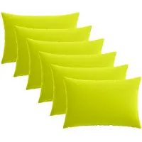 vidaXL Kussensloop 6 st HEERLEN Heldere Groen. 30 x 50 cm Polyester