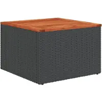 vidaXL 12-delige loungeset voor de tuin met kussens, zwart kunststof vlechtwerk