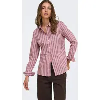 JDY Blouse donkerlila / oudroze / wit