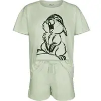 Bambi - Disney Pyjama - Thumper - Sketch Solid - S tot XXL - voor Vrouwen - groen | Maat M