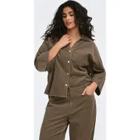 ONLY Carnessa Corduroy Corduroy Shirt Dames Grijs 48