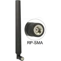 DeLOCK WLAN antenne RP-SMA stekker 5–7 dBi omnidirectioneel draaibaar kante