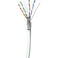 Nedis Netwerk Kabel Rol | CAT6 | Solid | S/FTP | Koper | 305.0 m | Binnenshuis | Rond | LSZH | Grijs | Gift Box - CCBG8528GY305S