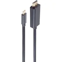 Shiverpeaks HDMI A Stecker/ USB 3.1 C Stecker, 4K, schwarz, 1m