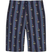 Mey Pyjamabroek 'Ranger Patrol' donkerblauw / lichtbruin / donkerbruin / vuurrood