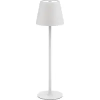 Goobay LED-tafellamp | 37 cm hoog | warm wit | dimbaar | oplaadbaar (USB-C) | wit | IP44