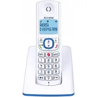 Alcatel F530, DECT-telefoon, Draadloze headset, Luidsprekerfunctie, 50 nummers, Identificatie van de beller, Blauw, Wit