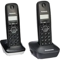 Panasonic KX-TG1612, DECT-telefoon, 50 nummers, Identificatie van de beller, Zwart, Wit