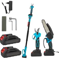 OEM Elektrisch snijgereedschap, telescopische verlengstang, borstelloze motor, met 2 batterijen