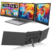 Blackview DCM6 Pro 14" IPS FHD 1080P Drievoudig Scherm, Ultra-Dunne Oogbescherming Draagbaar Scherm voor PC 13"-17,3"