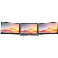 Blackview DCM6 Pro 14" IPS FHD 1080P Drievoudig Scherm, Ultra-Dunne Oogbescherming Draagbaar Scherm voor PC 13"-17,3"