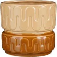 Mica Decorations Bloempot Nancy Bruin D 17,5 H 16 Cm