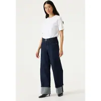 Garcia Celia wide dames Jeans, 36/34, Blauw, Wide fit
