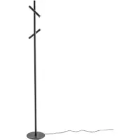 Gea Luce GPIN40 Vloerlamp – Vloerlamp van 10,8 watt met 2 verstelbare LED-lampkoppen, uitgevoerd in matzwart aluminium, 3000 K – Gealuce