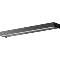 Gea Luce GAP 30W 2420lm 3000K Dimbaar LED-wandlamp met matzwarte aluminium behuizing, fasedimbaar - Gealuce