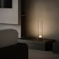 Lyora Design tafellamp Brielle antraciet met mokka glas