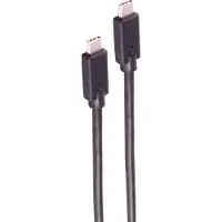 Shiverpeaks USB-C Verbindungskabel, USB Kabel Typ-C Stecker auf Typ C Stecker, 3.2 Gen 2x2, 100W, 0,25m