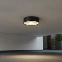 Lyora Strakke plafondlamp Grix zwart