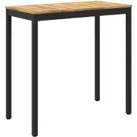 Syfax Tuinbar-tafel, wit en zwart, 108,5 x 55 x 105 cm