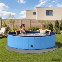 Syfax Zwembad Grondmat 16 st Ø 235 cm Rond EVA Schuim Grijs