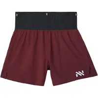 Nnormal - Trail / Running kleding - Race Short 02 Burgundy voor Heren van Nylon - Maat M - Bordeauxrood
