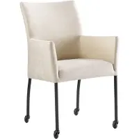 Pronto Wonen Eetkamerstoel Sessione - Beige - stof - 4 Poten -