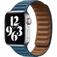 Mobigear Bumpy - Apple Watch Series 1 (38mm) Bandje Magneetsluiting - Bruin / Blauw