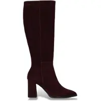 Wonders Dames Leren Laarzen Charme granaatrood (41), Leer, 3 tot 5 cm, Ritssluiting, Casual, Granaatappel M-5442