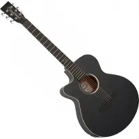 Tanglewood TB4CE Blackbird Super Folk Left Handed Acoustic Smokestack Black Satin