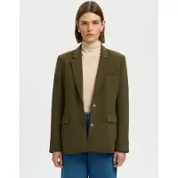 Selected Klassieke Pasvorm Blazer Dames Bruin 44