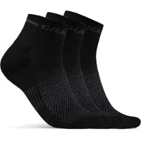 Craft ACTIVE MID SOCK 3-PACK Unisex Sportsokken - Zwart