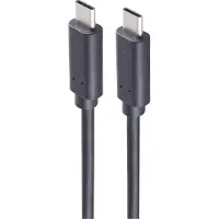 Shiverpeaks USB Kabel 3.2 USB Typ C Stecker auf USB Typ C Stecker, Gen 2x2 schwarz, 1,5m